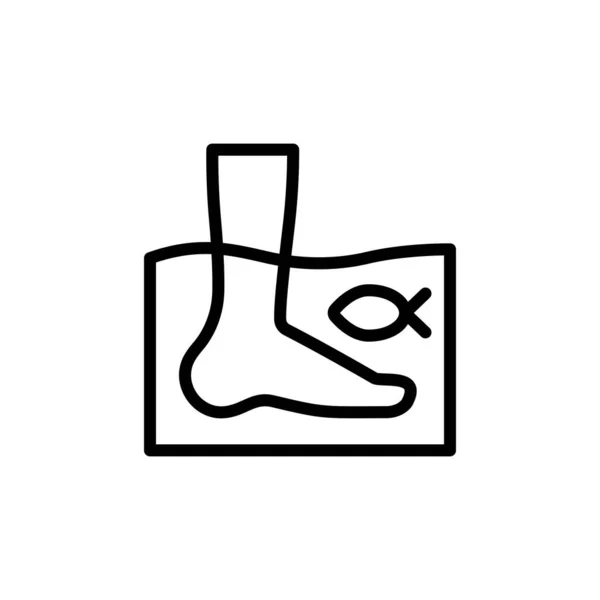 Circulatory Disorders Leg Icon Simple Line Outline Vector Elements Alternative — Stok Vektör