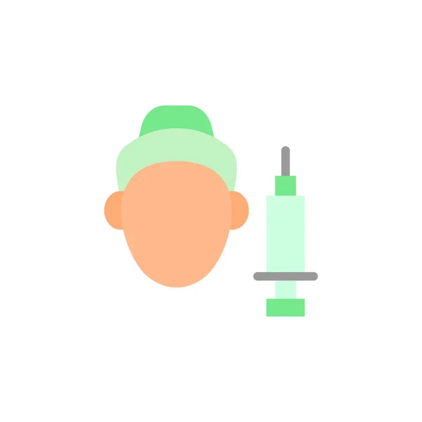 Mesotherapy Woman Face Icon Simple Color Vector Elements Alternative Medicine — Image vectorielle