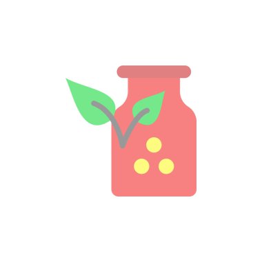 Pharmacy leaf icon. Simple color vector elements of alternative medicine icons for ui and ux, website or mobile application on white background