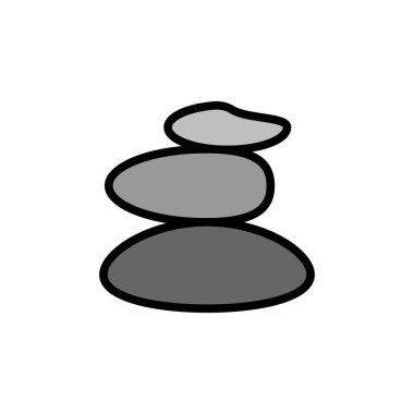 Stones alternative medicine icon. Simple color with outline vector elements of alternative medicine icons for ui and ux, website or mobile application on white background
