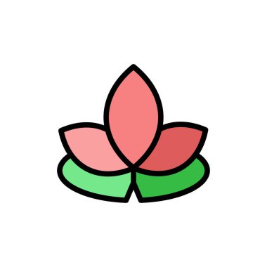 Lotus alternative medicine icon. Simple color with outline vector elements of alternative medicine icons for ui and ux, website or mobile application on white background