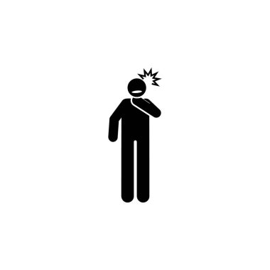Problem, sound, speech icon. Element of amyotrophic lateral sclerosis icon on white background