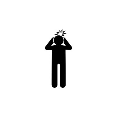 Ache, cramp, pain icon. Element of amyotrophic lateral sclerosis icon on white background