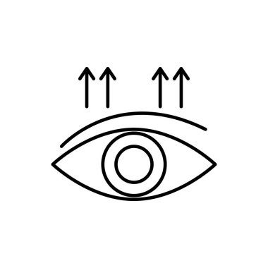 eye silicone surgery beauty icon. Element of beauty and anti aging icon for mobile concept and web apps. Thin line eye silicone surgery beauty icon can be used for web and mobile on white background