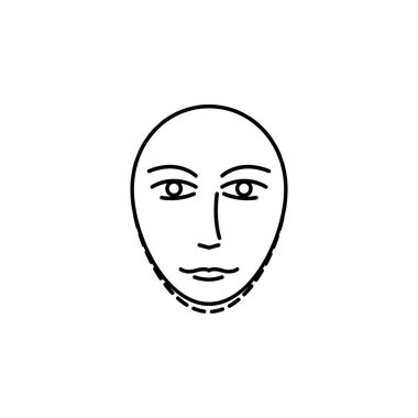 Anti aging neck surgery icon. Element of beauty and anti aging icon for mobile concept and web apps. Thin line Anti aging neck surgery icon can be used for web and mobile on white background