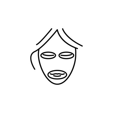 Mask beauty antiaging icon. Element of beauty and anti aging icon for mobile concept and web apps. Thin line Mask beauty antiaging icon can be used for web and mobile on white background