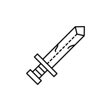 sword, antiques icon. Simple line, outline vector elements of archeology for ui and ux, website or mobile application on white background
