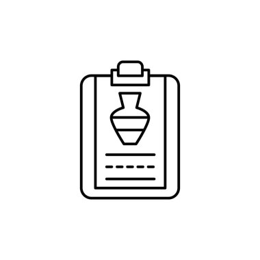 vase, document icon. Simple line, outline vector elements of archeology for ui and ux, website or mobile application on white background