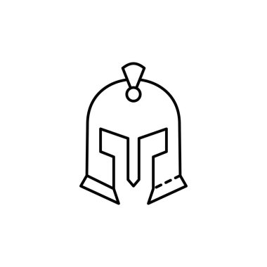 helmet, Greek icon. Simple line, outline vector elements of archeology for ui and ux, website or mobile application on white background