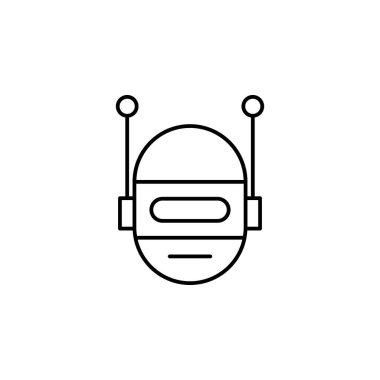 Cybercriminal modern hacker icon. Element of artificial intelligence icon for mobile concept and web apps. Thin line Cybercriminal modern hacker icon can be used for web on white background