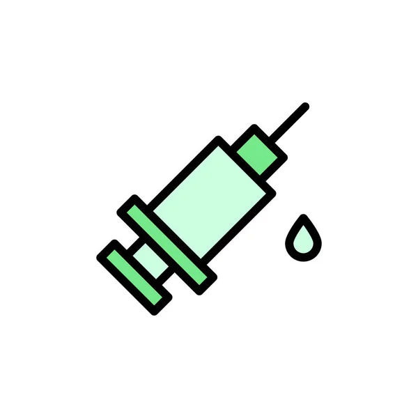 Injection Alternative Medicine Icon Simple Color Outline Vector Elements Alternative — Stock Vector
