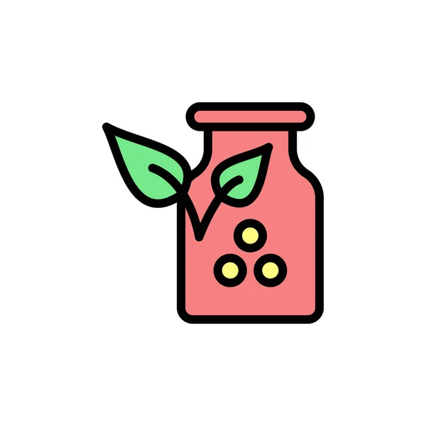 Pharmacy Leaf Icon Simple Color Outline Vector Elements Alternative Medicine — Image vectorielle