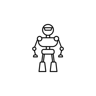 Robot, smart robot icon. Element of artificial intelligence icon for mobile concept and web apps. Thin line Robot, smart robot icon can be used for web and mobile on white background