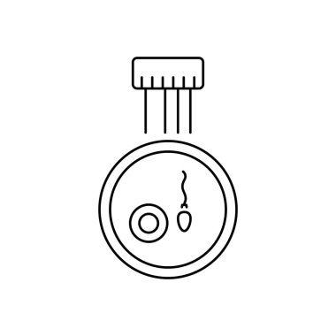 Tube ovum sperm icon. Simple line, outline vector of artificial insemination icons for ui and ux, website or mobile application on white background