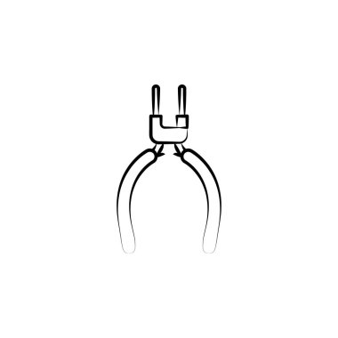 Pliers, pliers icon. Element of art and craft icon. Thin line icon for website design and development, app development. Premium icon on white background
