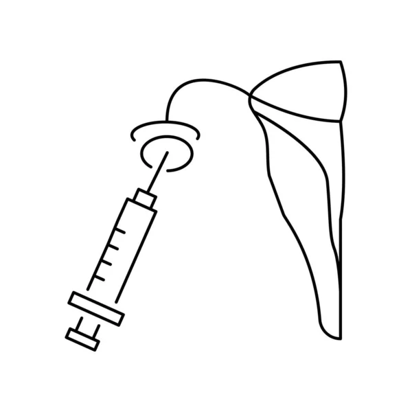 Vagina Injection Tube Icon Simple Line Outline Vector Artificial Insemination — 图库矢量图片