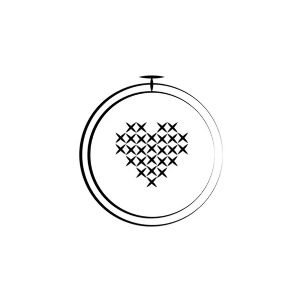 Embroidery Sew Icon Element Art Craft Icon Thin Line Icon — Vetor de Stock