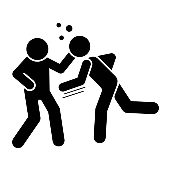 Punch Knockout Icon Simple Pictogram Fighting Icons Website Mobile Application — 图库矢量图片