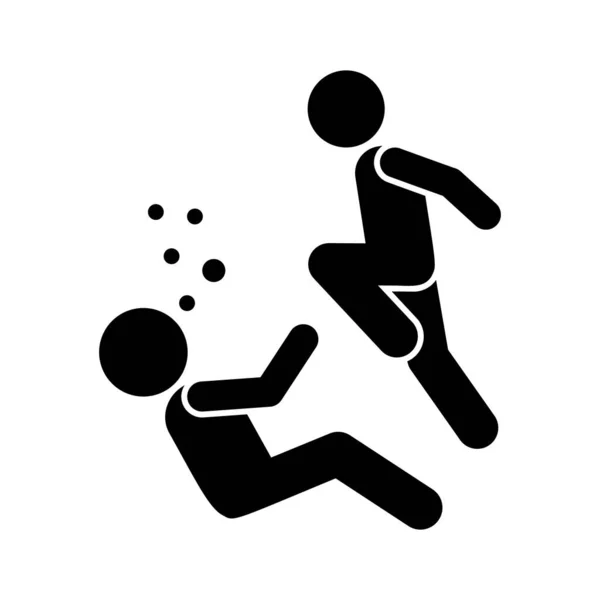 Jump men knee icon. Simple pictogram of fighting icons for ui and ux, website or mobile application on white background