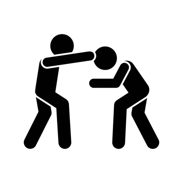 Men Kick Head Icon Simple Pictogram Fighting Icons Website Mobile — Stockvector