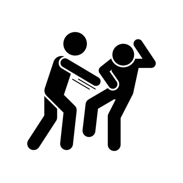 Hit Men Stomach Icon Simple Pictogram Fighting Icons Website Mobile — Vettoriale Stock