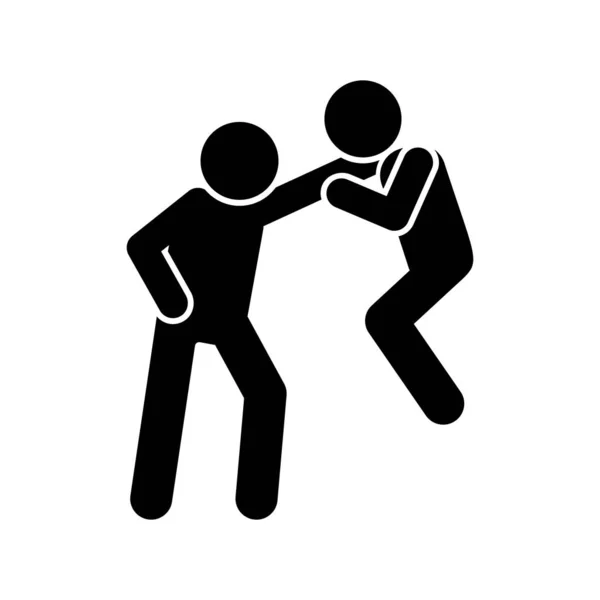 Men Kick Icon Simple Pictogram Fighting Icons Website Mobile Application — 图库矢量图片