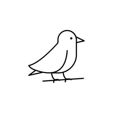 Robin icon. Simple line, outline vector of autumn icons for ui and ux, website or mobile application on white background