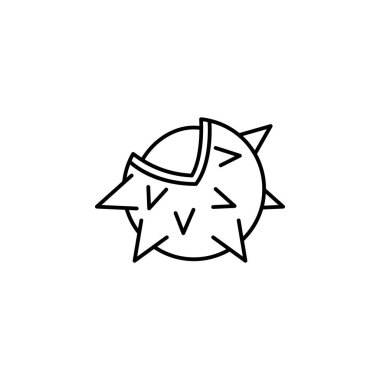 Chestnut icon. Simple line, outline vector of autumn icons for ui and ux, website or mobile application on white background
