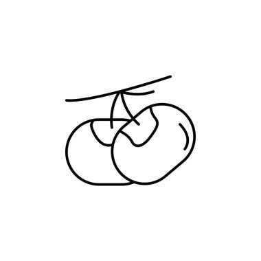 Chestnut icon. Simple line, outline vector of autumn icons for ui and ux, website or mobile application on white background