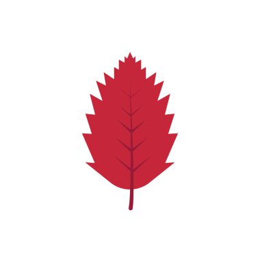 Autumn leave, red icon. Simple line, outline vector of color leaves icons for ui and ux, website or mobile application on white background