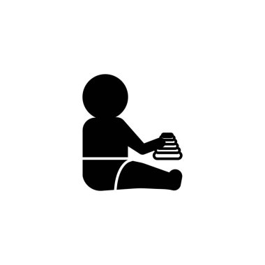 Baby, play the game icon. Element of baby pictogram icon on white background