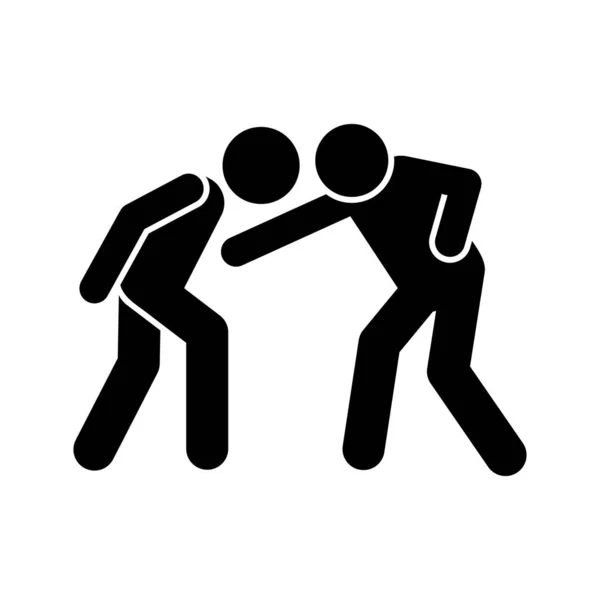 Men Hit Punch Icon Simple Pictogram Fighting Icons Website Mobile — Stock Vector