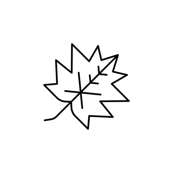 Maple Leaf Icon Simple Line Outline Vector Autumn Icons Website — Vector de stock