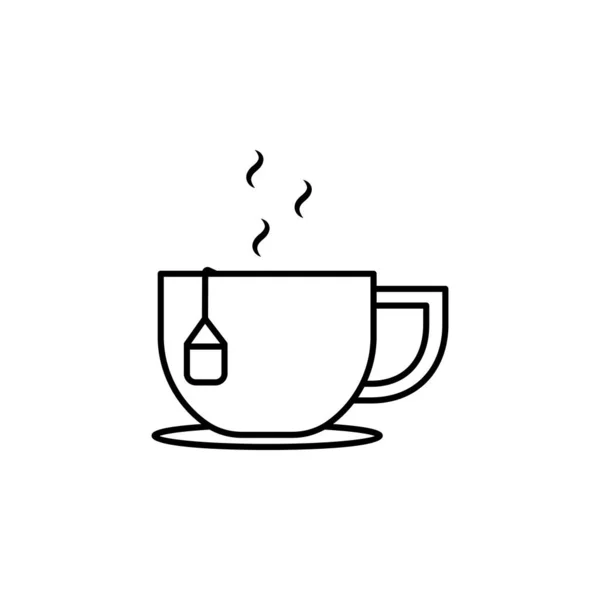 Tea Cup Icon Simple Line Outline Vector Autumn Icons Website —  Vetores de Stock