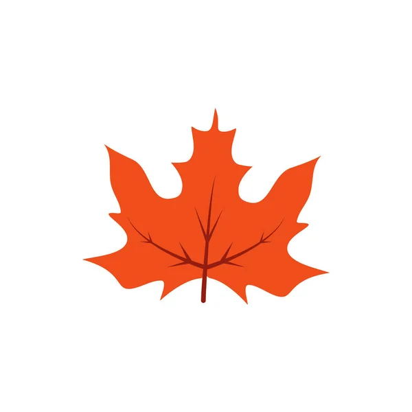 Autumn Leave Red Icon Simple Line Outline Vector Color Leaves — Stockový vektor