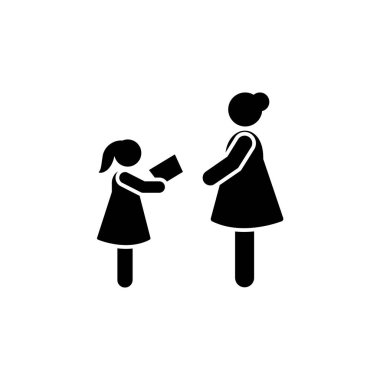 Student book read teacher pictogram icon on white background