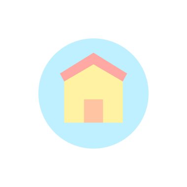 bubble house icon. Simple color vector elements of bankruptcy icons for ui and ux, website or mobile application on white background