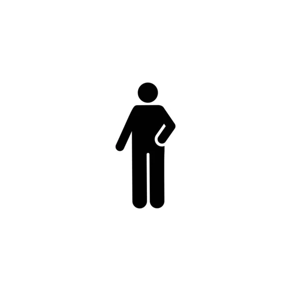 Teacher Man College Learning Pictogram Icon White Background — 스톡 벡터