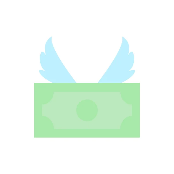 Dollar Money Wings Icon Simple Color Vector Elements Bankruptcy Icons — Stock vektor