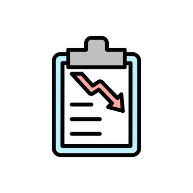 document chat arrow icon. Simple color with outline vector elements of bankruptcy icons for ui and ux, website or mobile application on white background