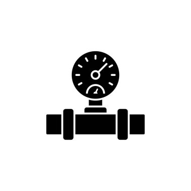Tube, pressure gauge, bathroom icon. Simple bathroom icons for ui and ux, website or mobile application on white background