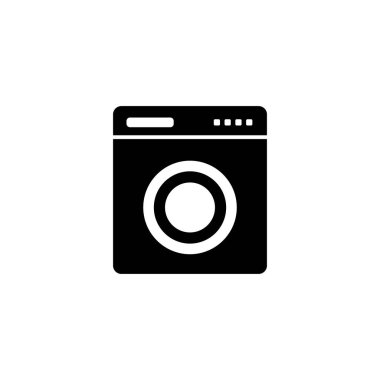 Washing machine, bathroom icon. Simple bathroom icons for ui and ux, website or mobile application on white background
