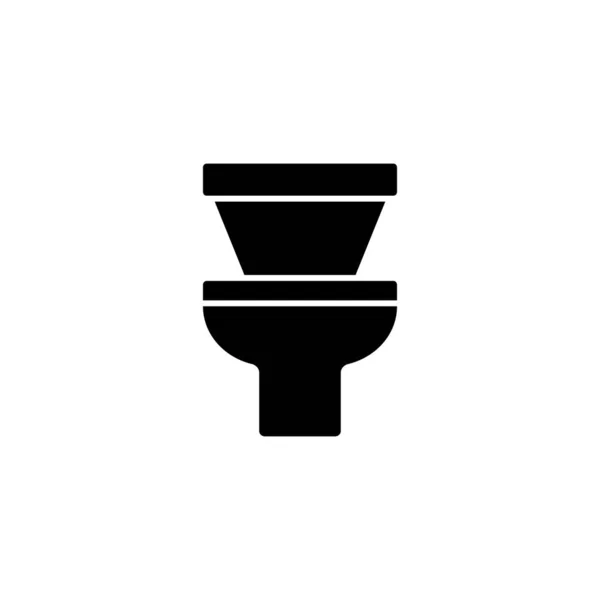 Closed Restroom Seat Toilet Icon Simple Bathroom Icons Website Mobile — Archivo Imágenes Vectoriales