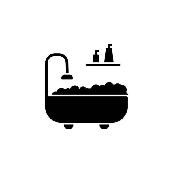 Bathtub Shower Shampoo Icon Simple Bathroom Icons Website Mobile Application — Archivo Imágenes Vectoriales