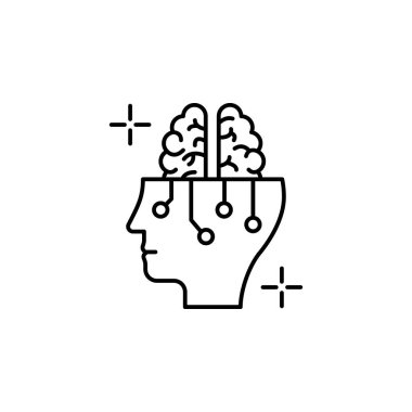 Intelligence brain icon. Element of brain concept on white background