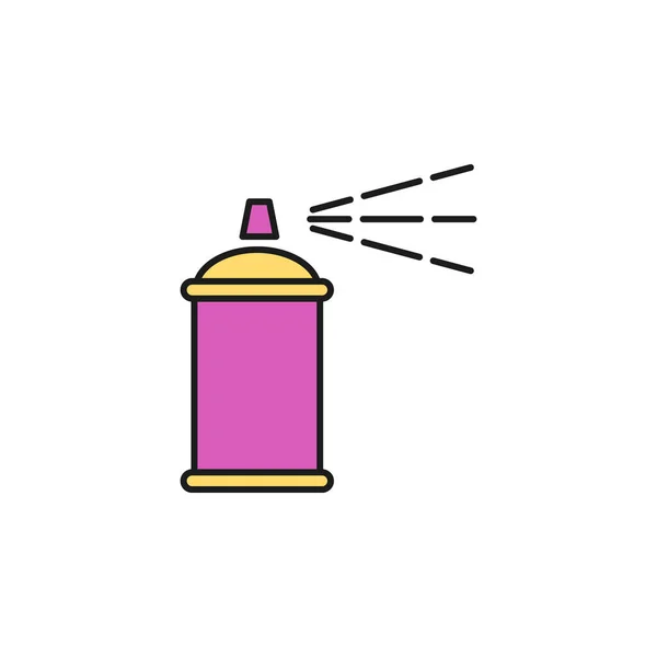 Deodorant Colored Icon Element Birthday Party Icon Mobile Concept Web — Image vectorielle