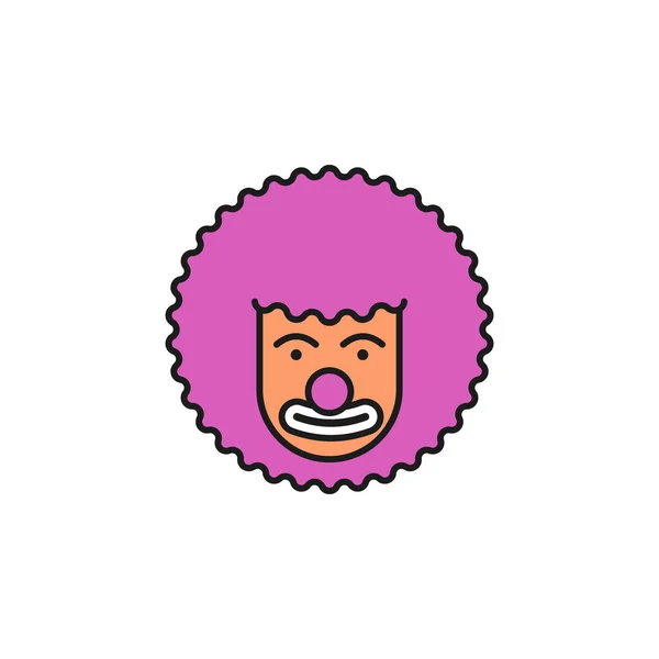 Clown Colored Icon Element Birthday Party Icon Mobile Concept Web —  Vetores de Stock