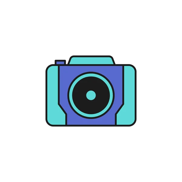 Camera Colored Icon Element Birthday Party Icon Mobile Concept Web —  Vetores de Stock