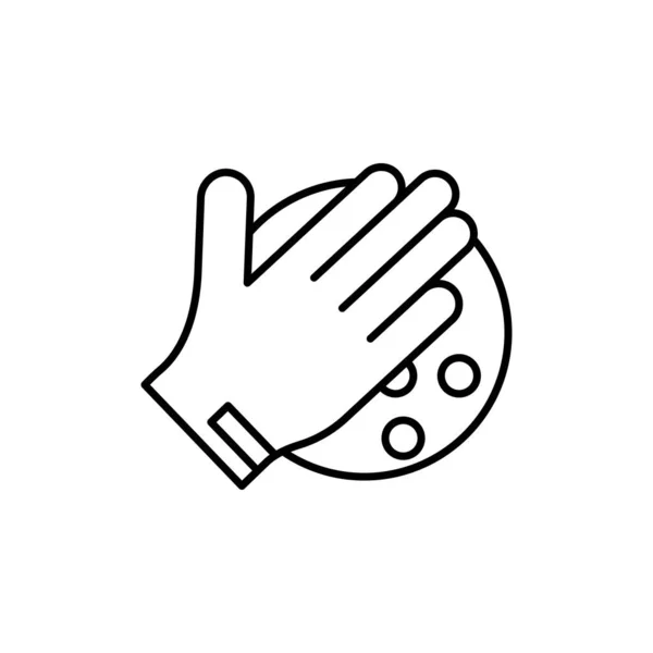 Thumb Bowling Pins Icon Simple Line Outline Vector Elements Prize — Vector de stock