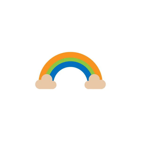 Rainbow Color Icon Brazilian Carnival Set White Background — Wektor stockowy